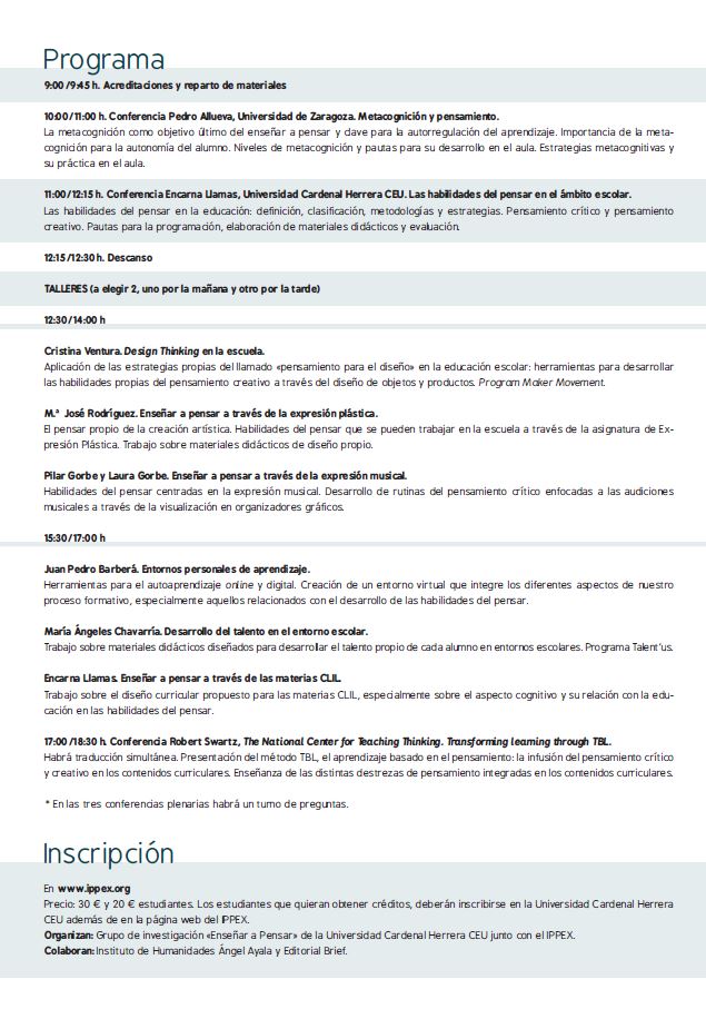 Educar para pensar 2