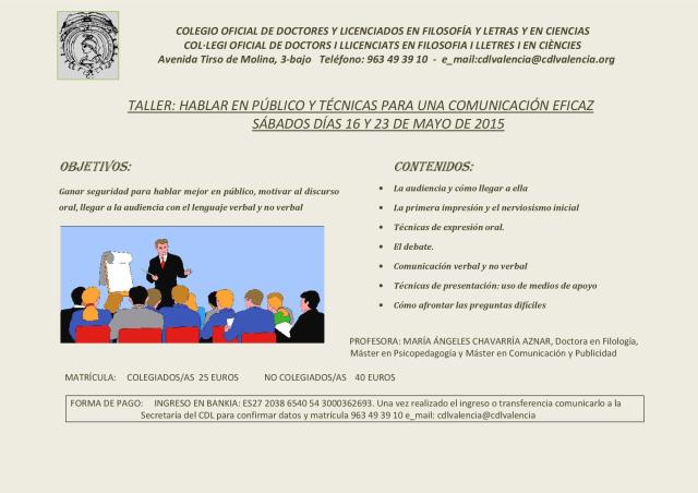 hablar en público María Ángeles Chavarría