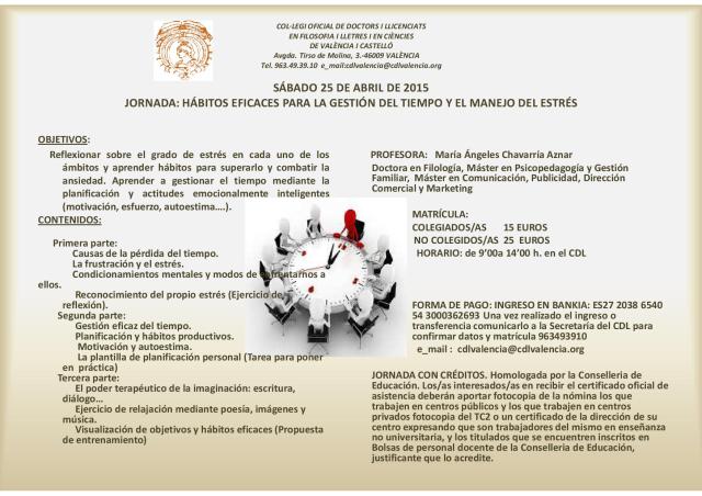 Jornada Gestión Tiempo María Ángeles Chavarría