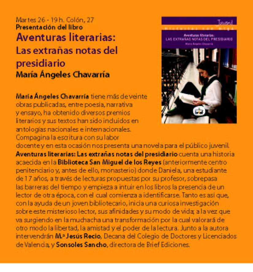 avent LITERARIAS FEBRERO 2013