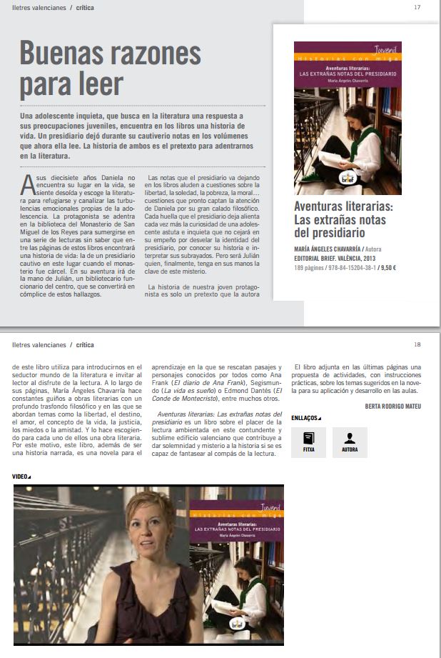 Aventuras literarias en Lletres Valencianes