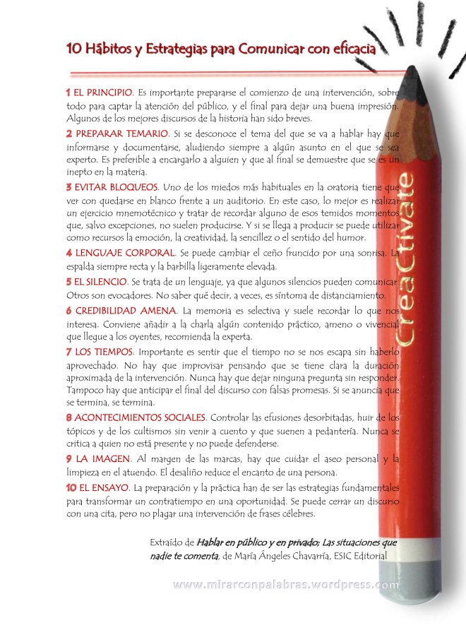 Sugerencias para Hablar en público