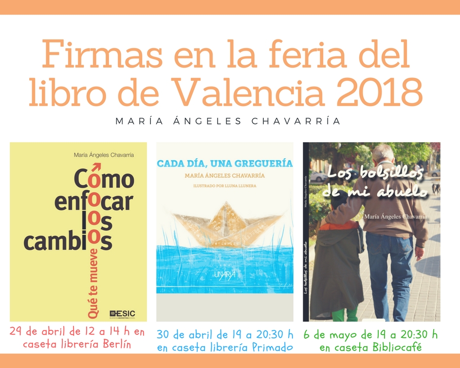 Firmas en la feria del libro de Valencia 2018