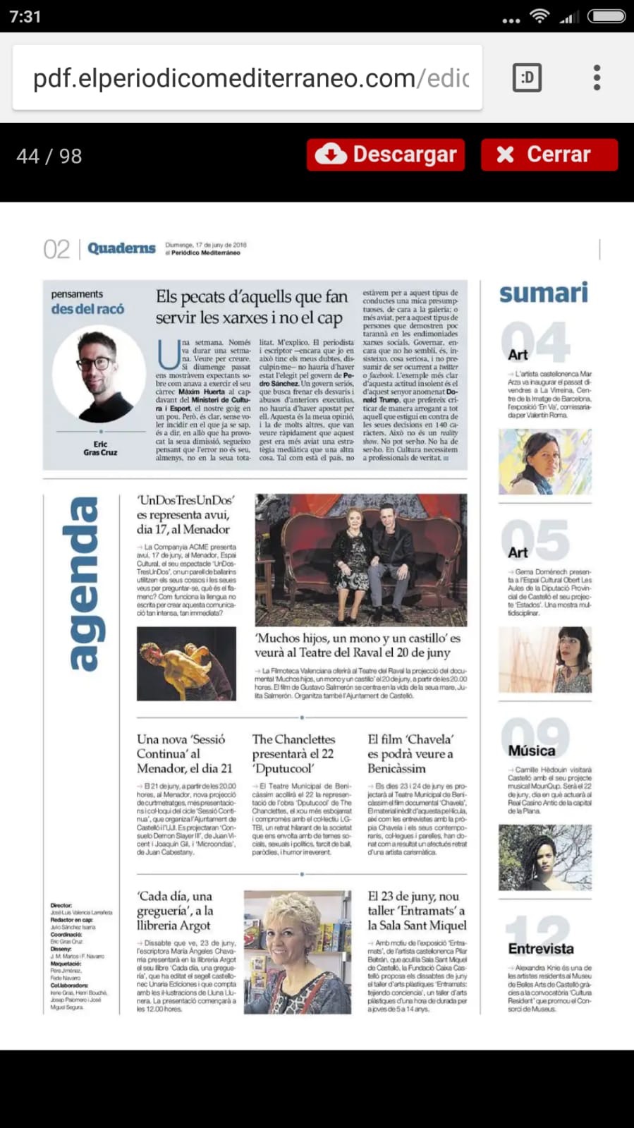 Presentación Greguerías Mediterráneo