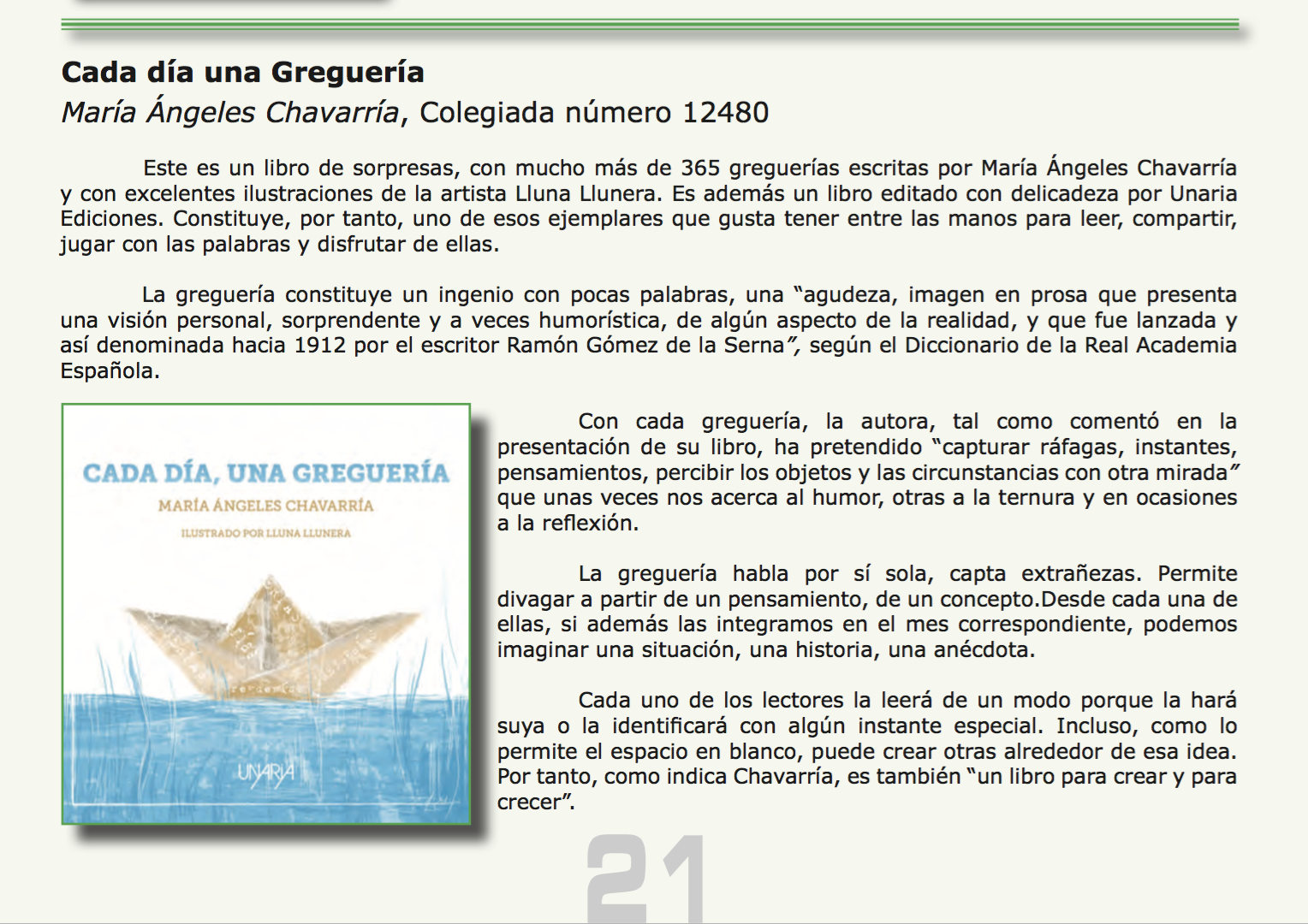 Reseña en La Revista del CdL2018