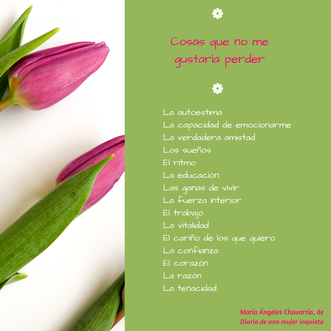 Cosas que no me gustaría perder maria-angeles-chavarria