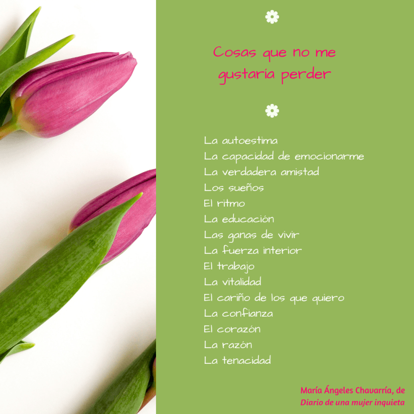 Cosas que no me gustaría perder maria-angeles-chavarria