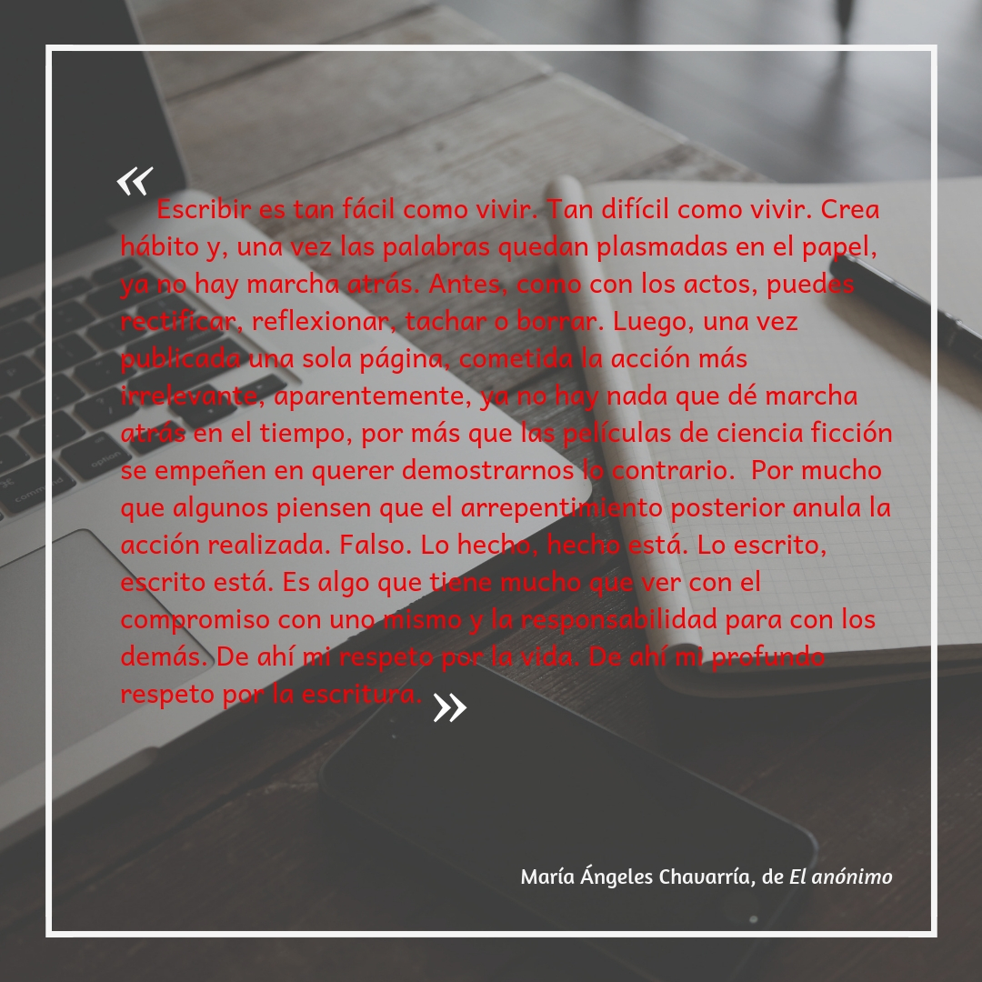 Escribir y vivir maria-angeles-chavarria