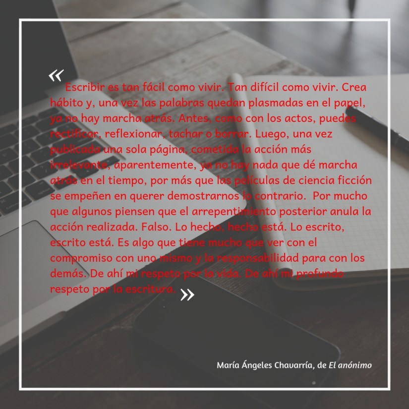 Escribir y vivir maria-angeles-chavarria
