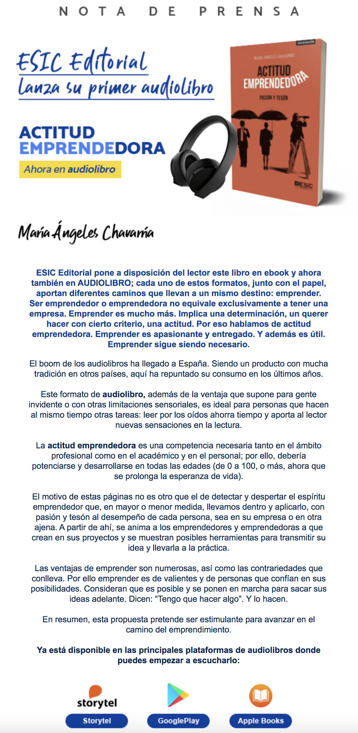 Audiolibro Actitud Emprendedora