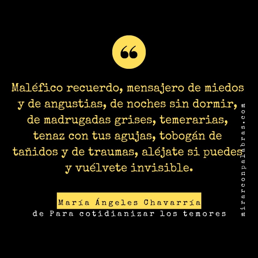 Maléfico recuerdo maria-angeles-chavarria