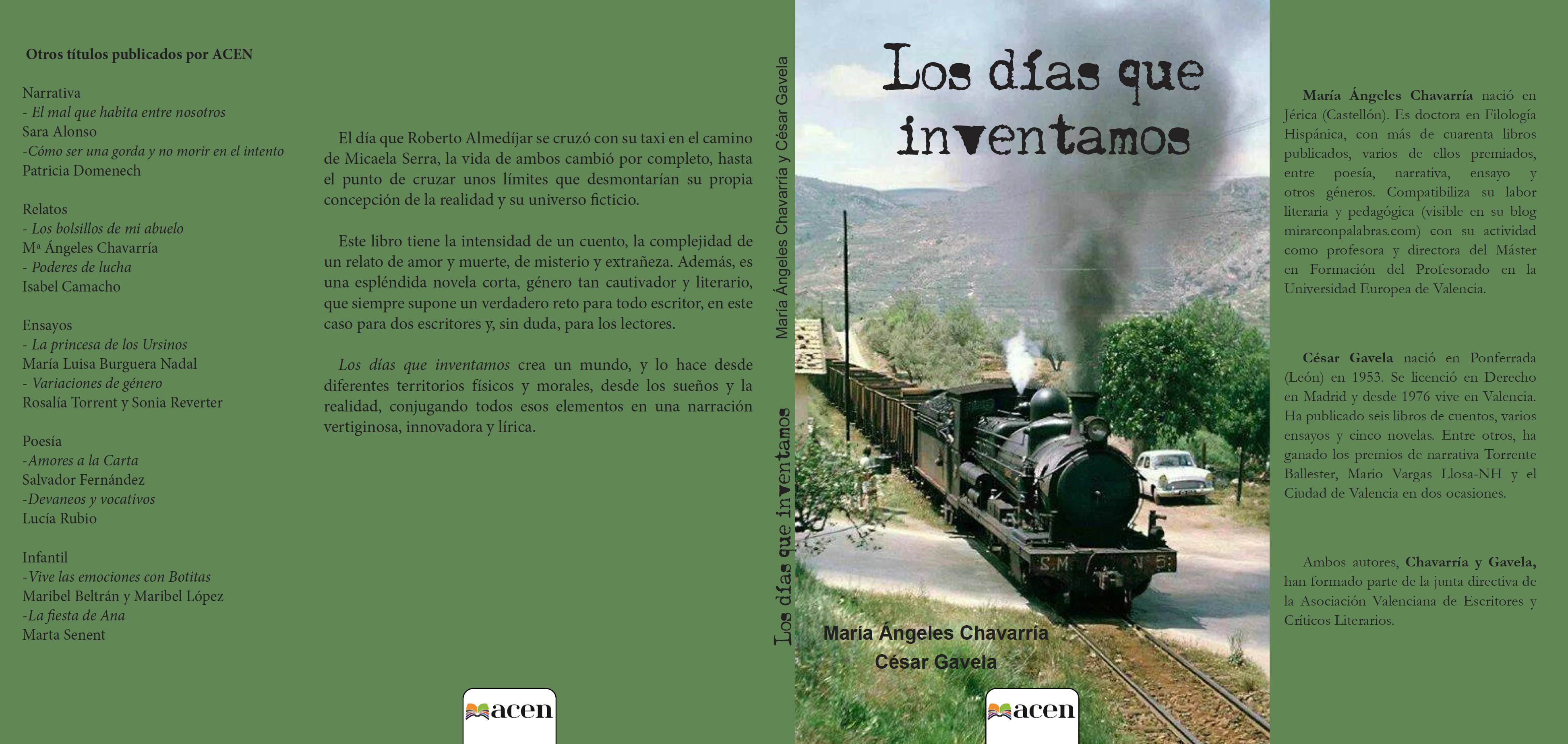 Cubierta Los días que inventamos M.A. Chavarría C. Gavela